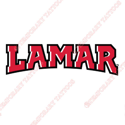 Lamar Cardinals Customize Temporary Tattoos Stickers NO.4775